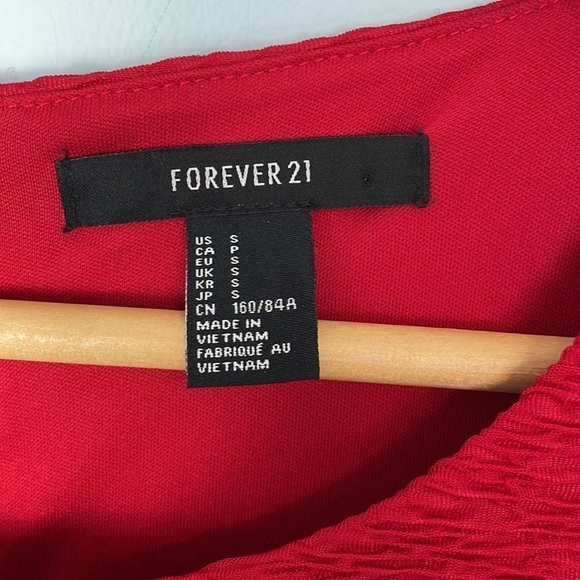 Forever 21 Red Fit and Flare Dress Size Small - Picture 4 of 7